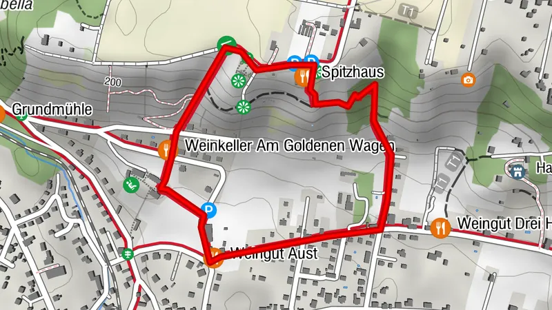Weinwanderung Radebeul - Route Oberlößnitz (Teilabschnitt der RebkulTour)