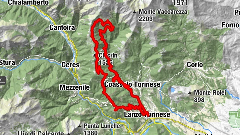 MONASTERO Salvin Schutzhütte von Lanzo Torinese