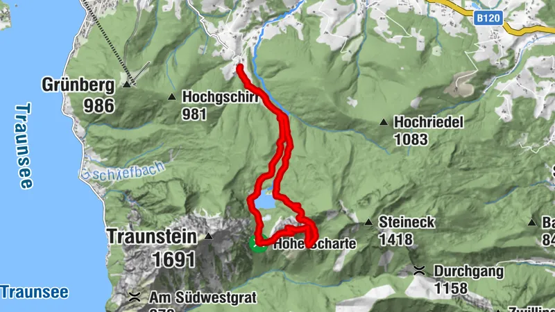 Katzenstein Überschreitung durch die Bärengasse mit Laudachsee