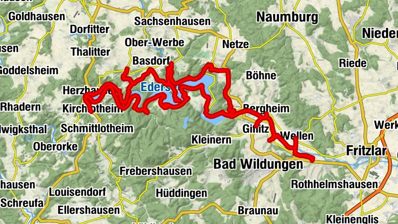 Kirchen am Eder-Radweg