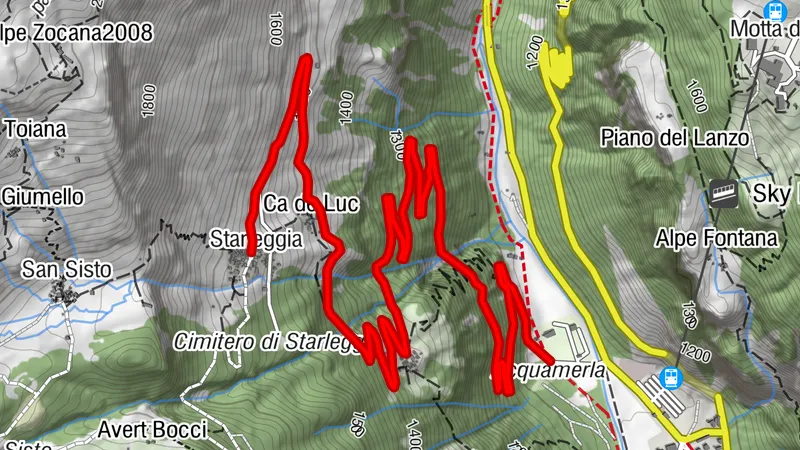 Von Campodolcino nach Starleggia