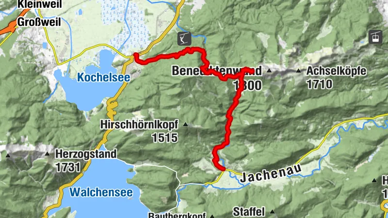 Jachenau - Glasbach - Kochel