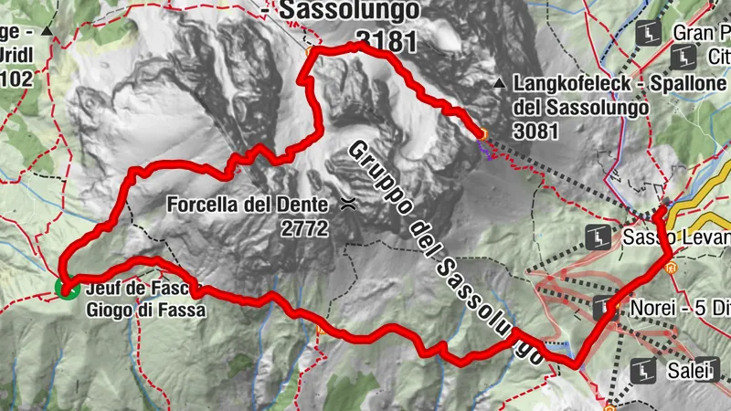 III. Sasspiatto / Plattkofel (2958 m) – Via Ferrata Schuster