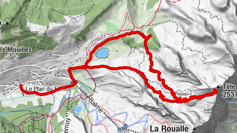 Tête Pelouse -20meters