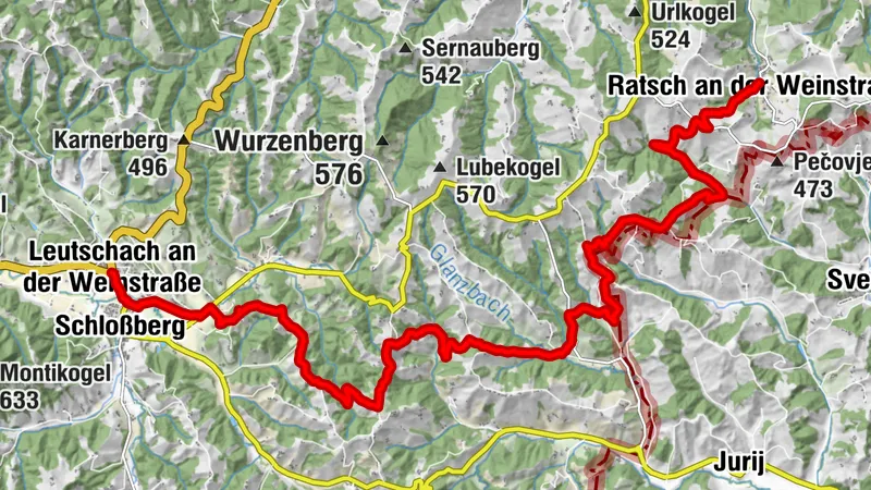 Etappe 23 Vom Gletscher zum Wein Südroute Leutschach - Ratsch an der Weinstraße
