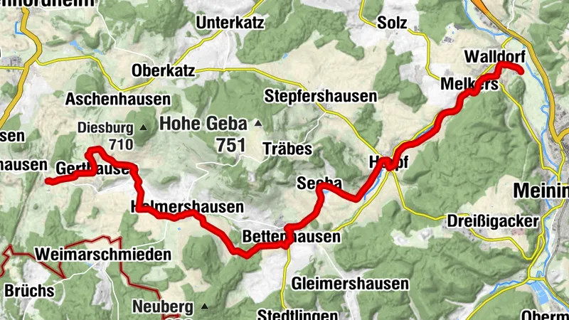 Herpftal Radweg