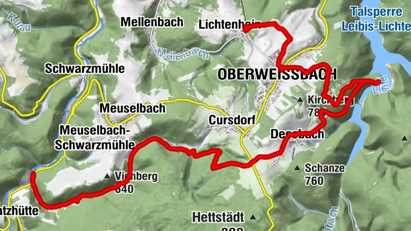 Von Lichtenhain nach Katzhütte