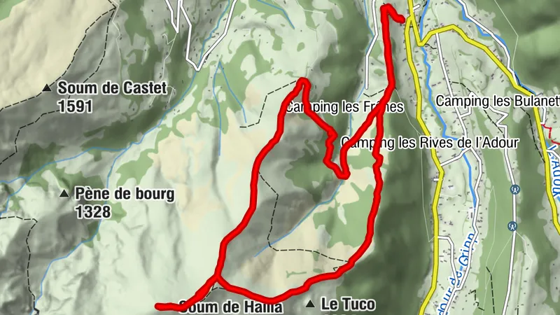 Soum de Hailla - De Ste Marie de Campan