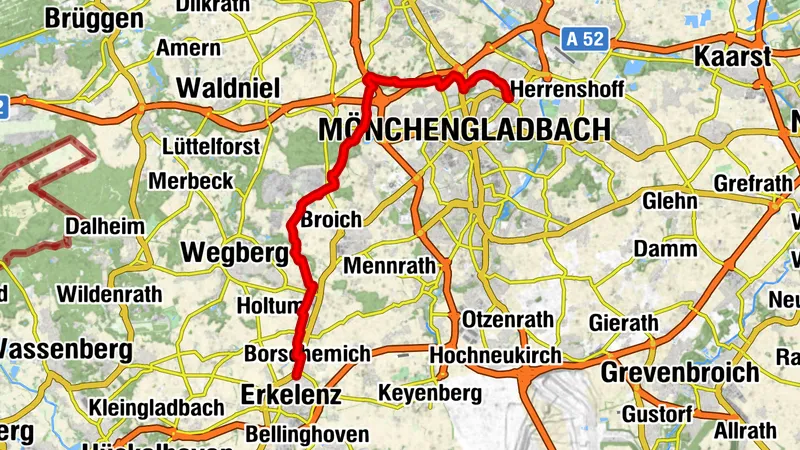 Von Erkelenz nach Mönchengladbach Neuwerk (#LL2ROM N013)