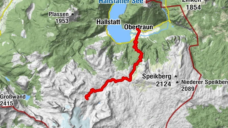 Obertraun Bhf - Gjaidalm - Simonyhütte