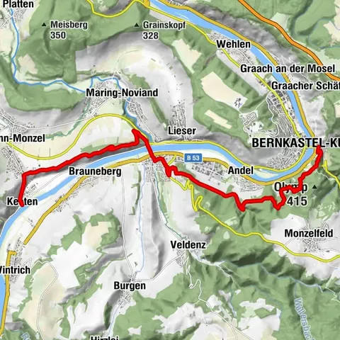 Moselsteig Etappe 10: Kesten/Osann-Monzel – Bernkastel-Kues