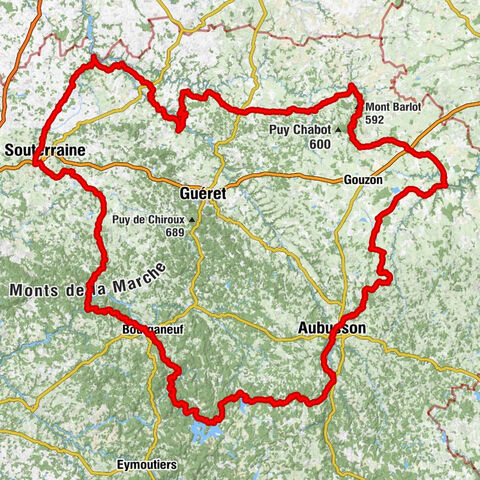 Rundfahrt durch die Creuse mit dem Fahrrad