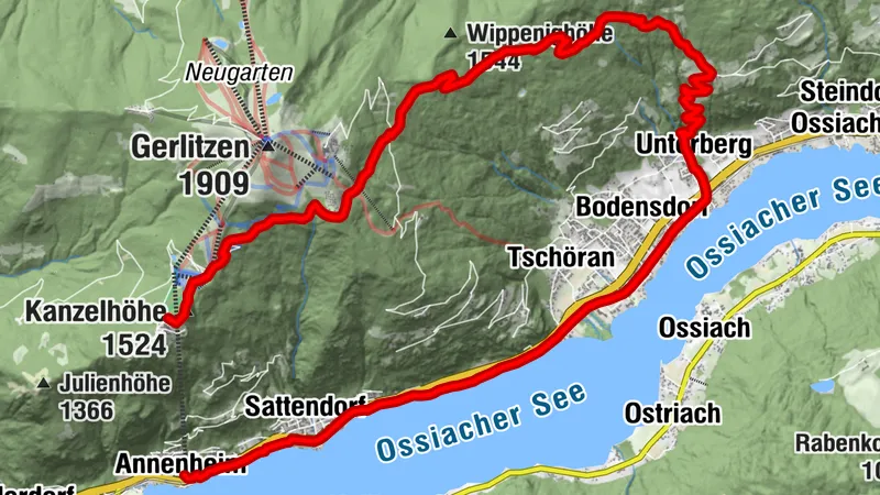 Ossiacher See, Trail