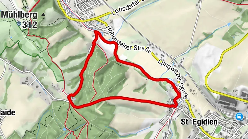 Lungwitzbach mit Rümpfwald