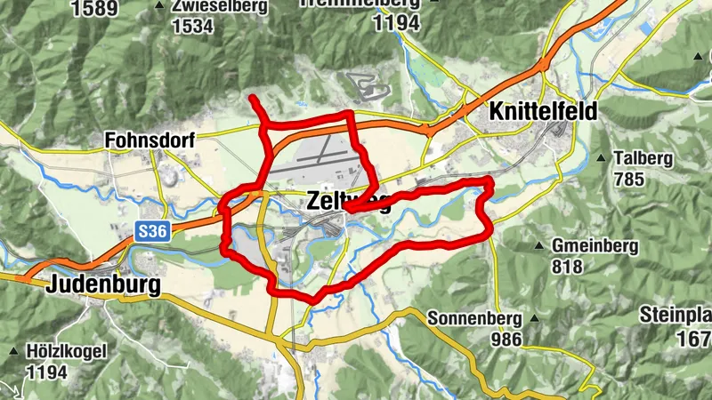 Radtour  lang ab Camping Wildbolz