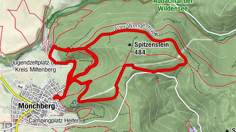 Mountainbike-Rundstrecke Mönchberg MB1
