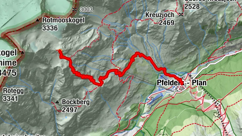 Pfelders - Plan - Maria Hilfe der Christen - Weißer Knott - Zwickauer Hütte - Rifugio Plan