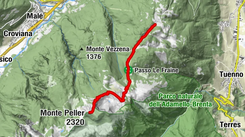 Rifugio peller + Monte Peller