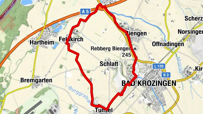 Bad Krozingen- kleine Radtour über die umliegenden Dörfer