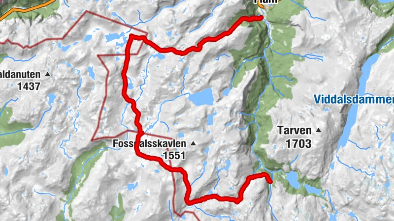 Råken - Brekkefossen - Upsete fjellstove - Aurland