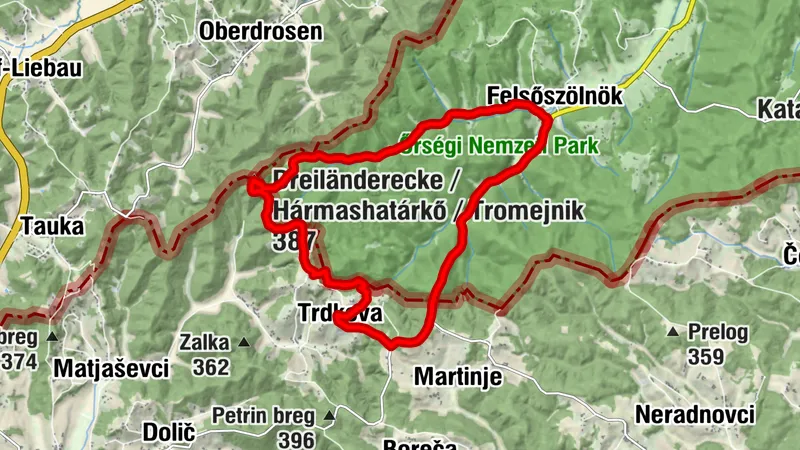 Wanderung zum Dreiländereck