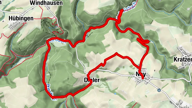 Rundweg 18: Ney - Hierer Mühle - Ney