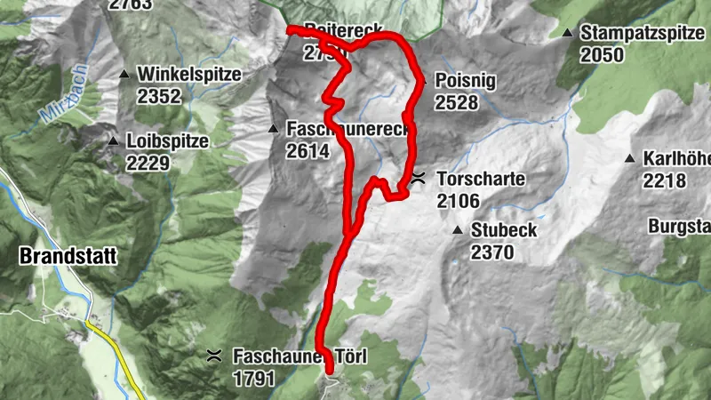 Leonhardhütte-Reitereck-Wandspitze-Poising-Torscharte:Malta, Kärnten/Österreich