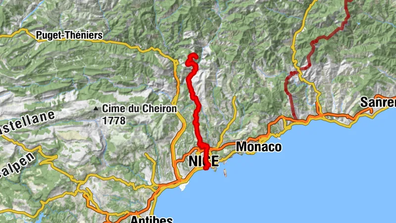 Nice - Utelle/Route Pagarine Trail (étape 1)