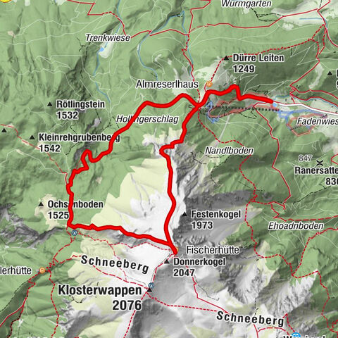 Losenheim: Edelweißhütte - Fadensteig - Fischerhütte