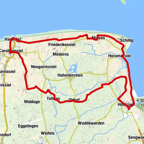 Radtour von Hooksiel nach Neuharlingersiel