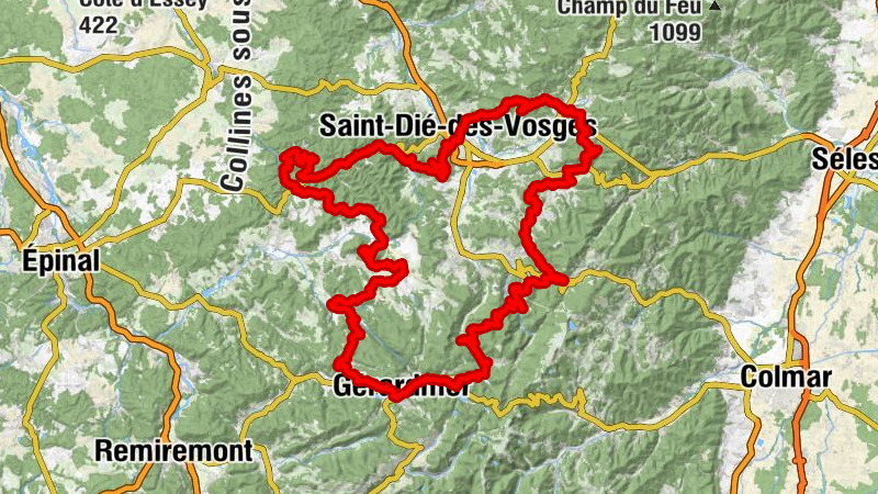 GR® de Pays der Déodatie (Südschleife) - Große Vogesische Fluchten