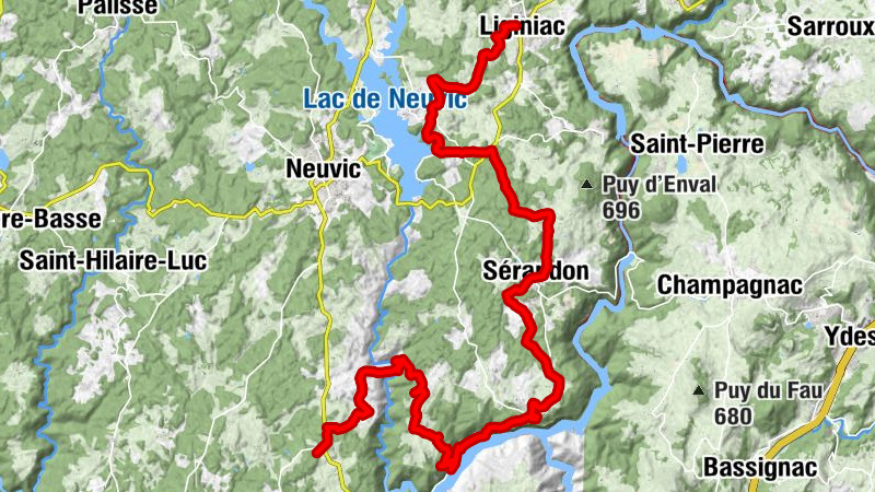 La Dordogne de villages en barrages - de Liginiac au Vent Haut