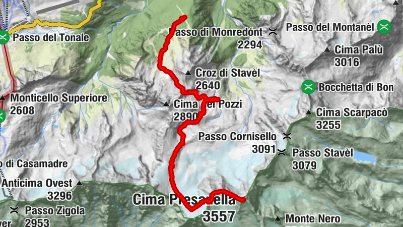 Rifugio Stavèl Francesco Denza - Cima di Vermiglio - Cima Presanella - Vermiglio