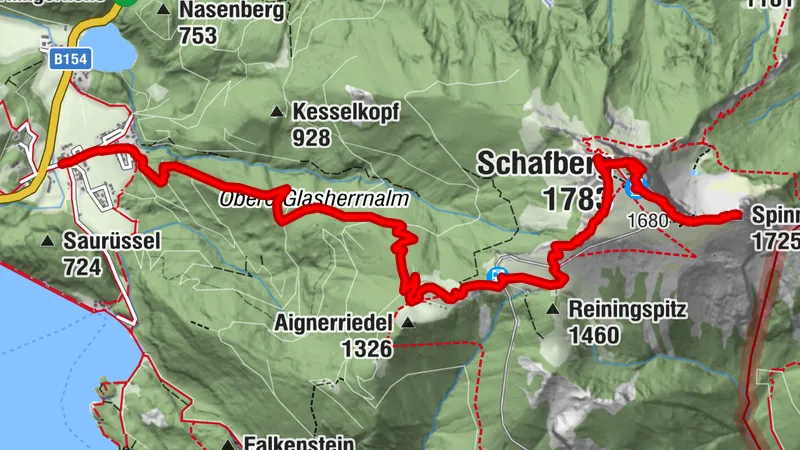 St.Gilgen/Winkel -> Schafbergspitze -> Spinnerin