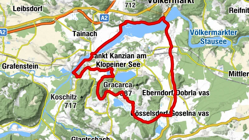 Völkermarkter Stausee - St. Kanzian Runde