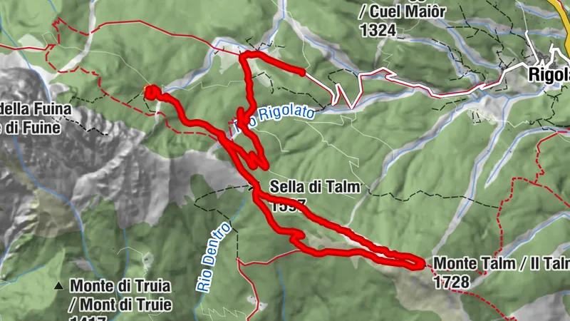 Piani di Vas - Monte Talm - Rif. Chiampizzulon