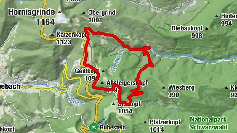 Hinterlangenbach – Darmstädter Hütte – Seibelseckle