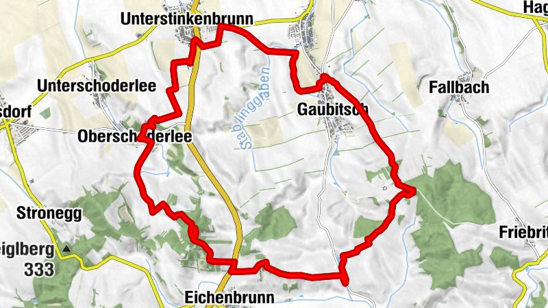 Unterstinkenbrunn- oberschoderlee- gaubitsch- unterstinkenbrunn