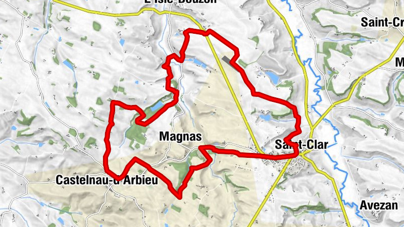 Saint-Clar - Die Rundstrecke der Auroue
