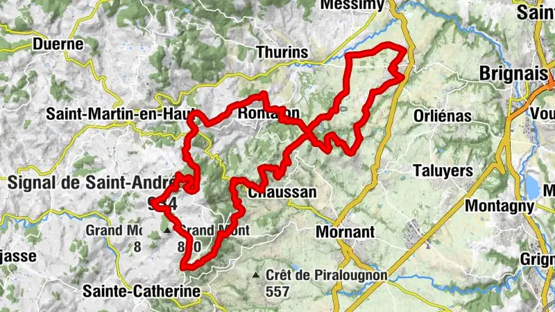 MTB-Strecke 196 - Rundkurs Signal
