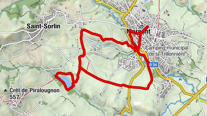 Mountainbike-Strecke 150 - Rund um den Lac de la Madone