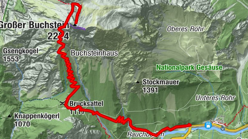 Gstatterboden: Gr. Buchstein auf dem Normalweg