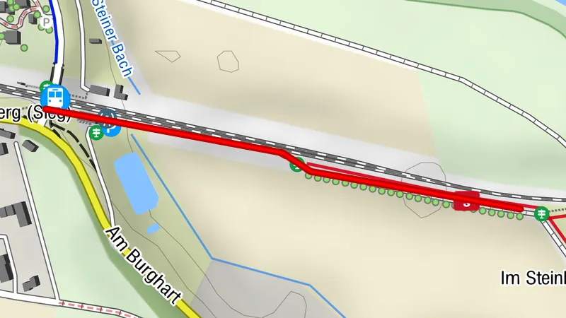 Zuweg Hennef_Bahnhof Blankenberg