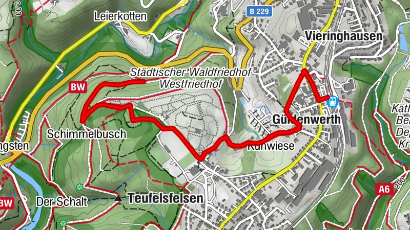 Zuweg Remscheid-Güldenwerth