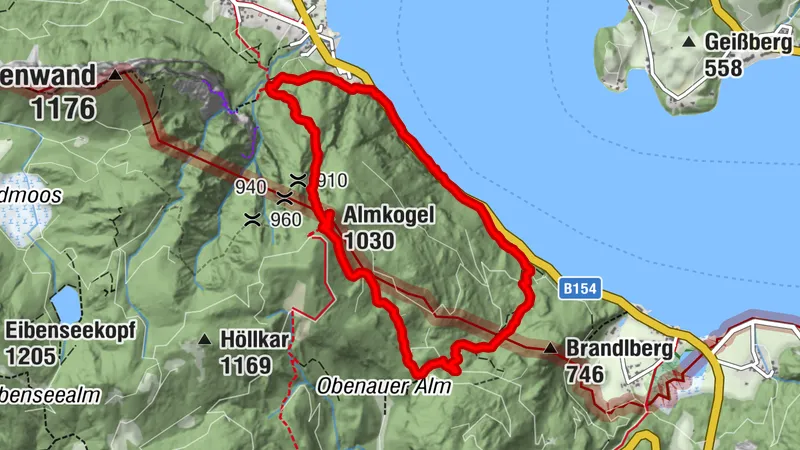 Almkogel Rundtour vom Badeplatz am See