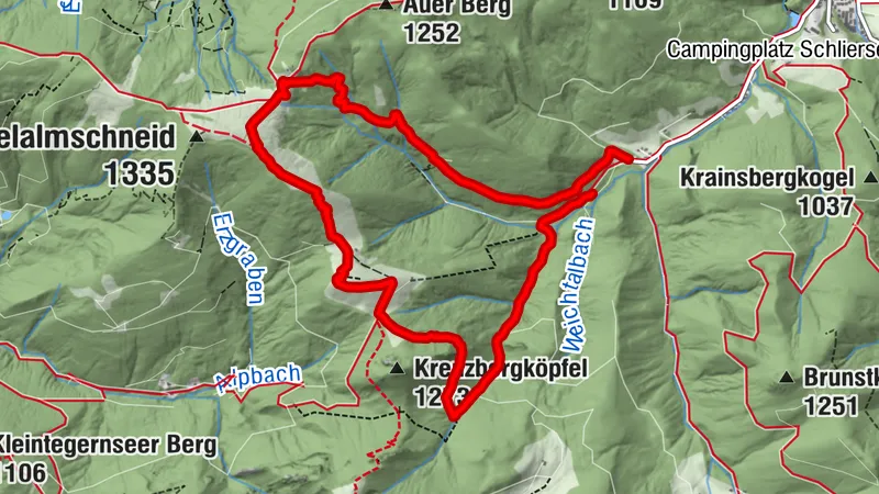 Über Kreuzbergalm und Gindlalm