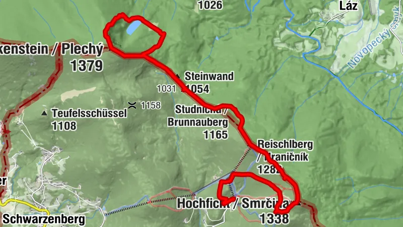 Hochficht Gipfeltour + Plöckenstein und Plöckensteiner See Rundweg
