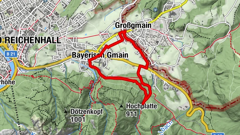 Panorama-Spaziergang auf dem Maisrundweg von Großgmain