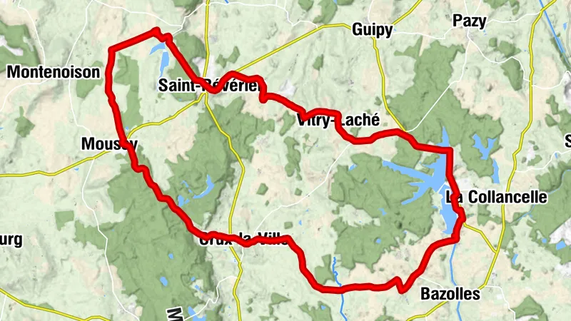 Fietsroute nr.2 vanaf camping Champagne Manoir