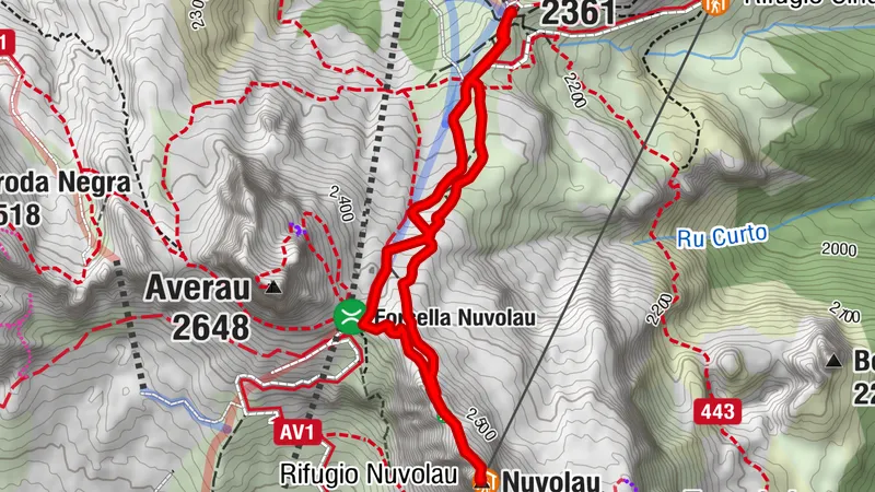 Nivolau 2574 m z Cinque Torri